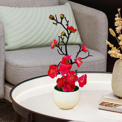 R 2 Uds Plantas Falsas Flores Artificiales En Maceta
