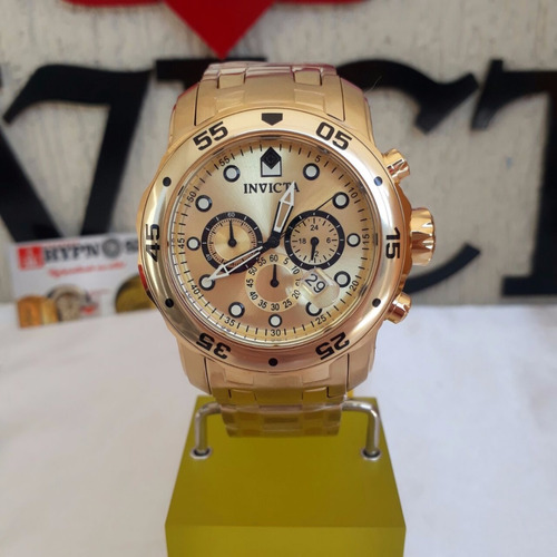  Relógio Invicta Pro Diver 0074/ 21924 Original Ouro 18k