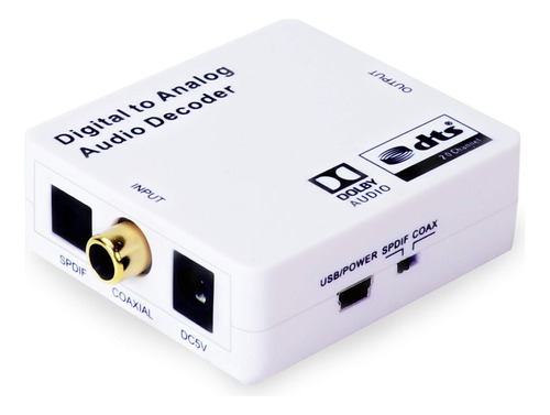 J-tech Digital Convertidor Optico Spdif Toslink/coaxial Digi