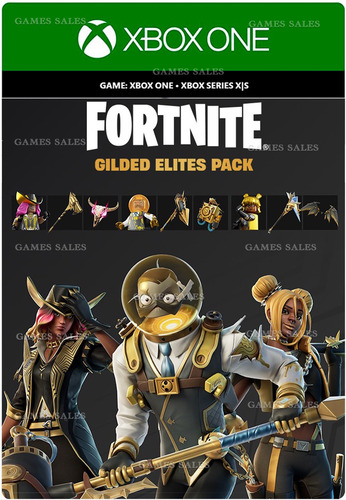 Fortnite - Gilded Elites Pack Xbox Live Código 25 Dígitos