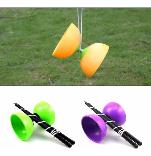 . Yoyo Chino Diábolo De Colores Con Cuerda Y Varas