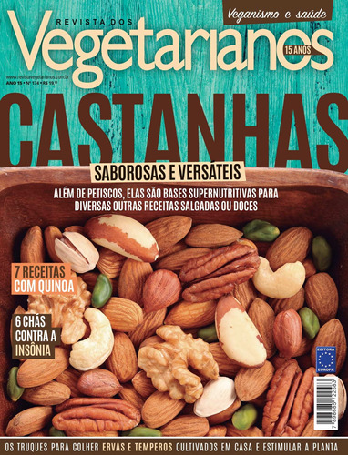 Revista dos Vegetarianos 174, de a Europa. Editora Europa Ltda., capa mole em português, 2021