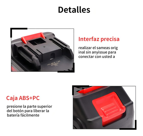 Genérico Hidrolavadora Inalámbrica Pistola Batería 15000 Mah Color Negro