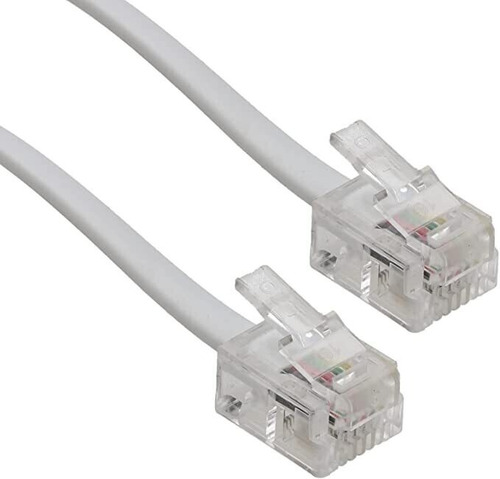 Cable De Telefono Fijo Rj11 De 5 Metros Con Conector