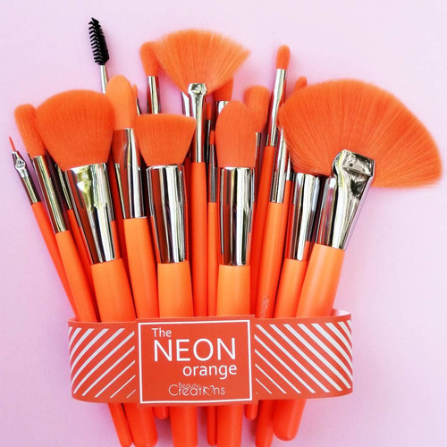 Set De Brochas The Neon Orange, Beauty Creations 