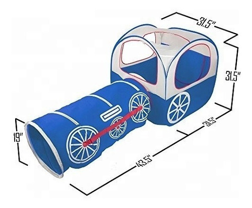 Tren Carpa Tunel 2 En 1 Pleglable 