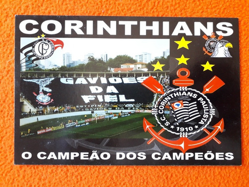 Postal Del Estadio De Fútbol Del Club Corinthians De Brasil 