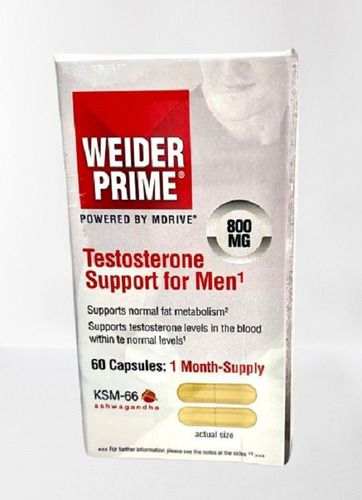 Testo Weider Prime 800 Mg ! Promo Unica X2 Frascos !