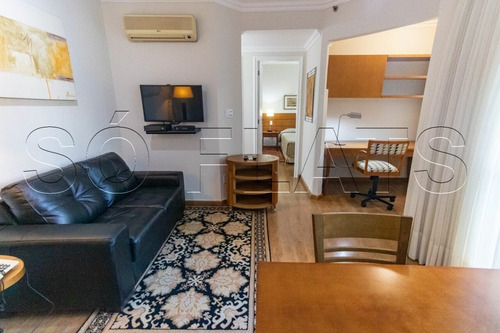 Imagem 6 de 15 de Flat Fora Do Pool, 1 Dorm E 1 Escritório, Nos Jardins, Com Fácil Acesso A Paulista - Sf33945
