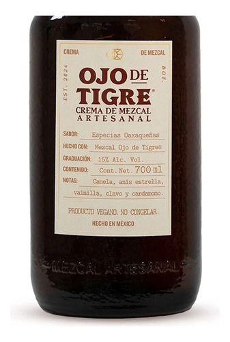 Pack De 6 Crema De Mezcal Ojo De Tigre 700 Ml
