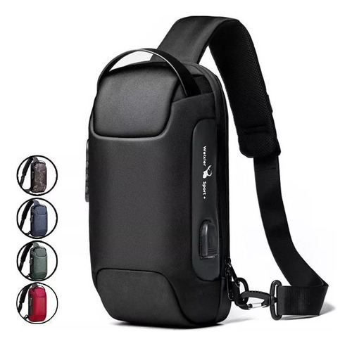 Bolso Bandolera Para Hombre, Mochila Usb Pequeña