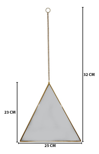 Set 4 Espejos De Pared Para Colgar Triangular Marco De Espej