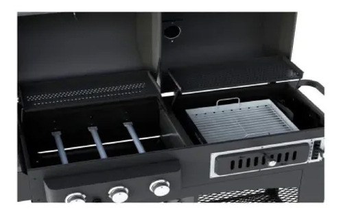 Asador Hibrido Gas Y Carbón Acero Inoxidable, Members M Msi