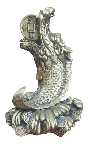 Imagen 1 de 1 de Figura Pez Dragon Chino Prosperidad Feng Shui