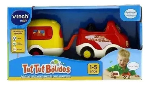 Carrito Vtech Descapotable Remolque Baby Tut Tut Bólidos 