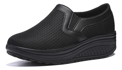 Zapatos Casuales Transpirables De Suela Gruesa Para Mujer