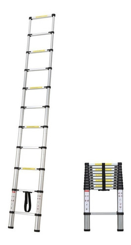 Escalera Aluminio Telescopica 1.95mt 7pl P/150kg Jc-020a