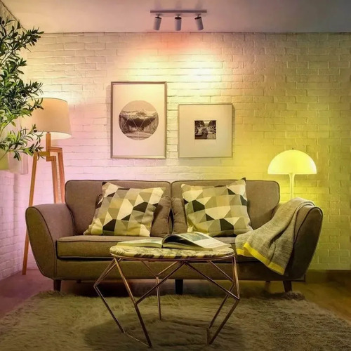 Pack 2 Ampolletas Led E27 Philips Smart 60 W Luz Rgbw Multicolor