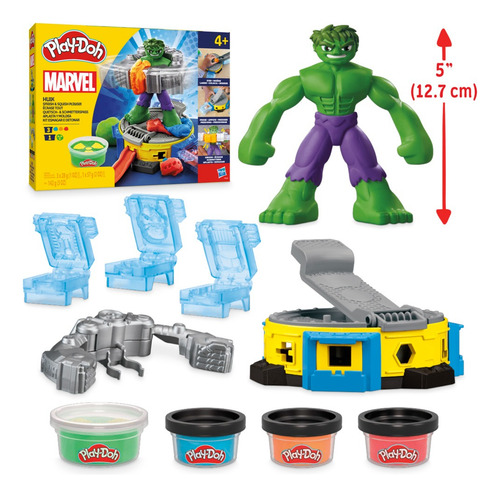 Play Doh Marvel Set De Juego Hulk Aplasta Y Moldea. Impotado