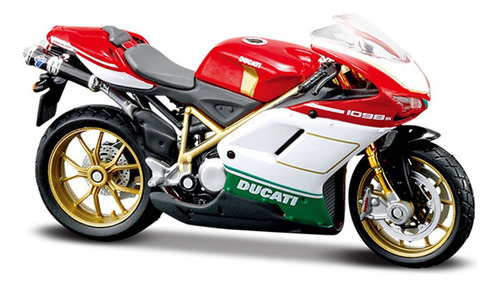 Minimoto Metálica Maisto Ducati 1098 S Tricolore 1/18 [u]