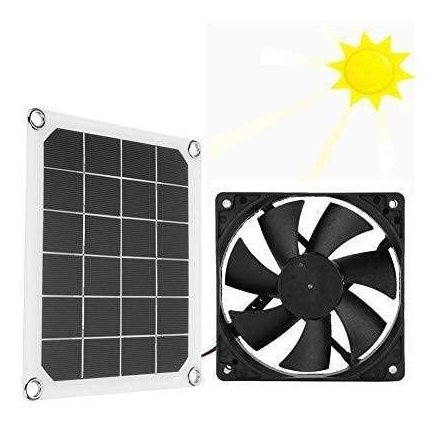 Ventilador Escape Panel Energia Solar Mini Profesional 6 V W