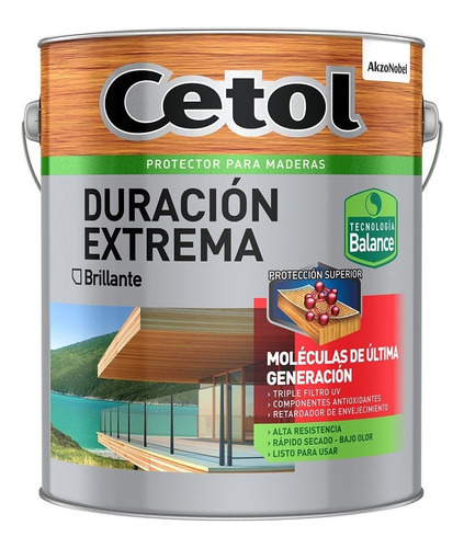 Cetol Duración Extrema Brillante 1 Litro Maderas Colores Mm