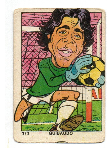 Figurita Temperley Futbol 1976 Guibaudo N° 373 Caricatura