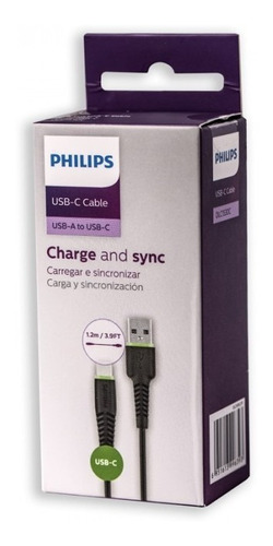 Philips Cabo Usb Type-c 1.2m Série Essencial Dlc1530c