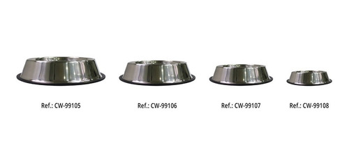 Imagem 2 de 2 de Comedouro De Inox P/ Pet Liso 150ml 1 Un