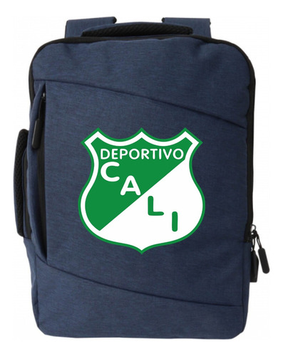 Morral Espalda Deportivo Cali Maleta Portafolio Azul