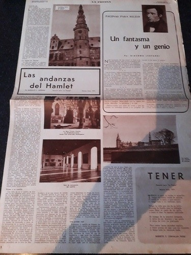 Diario La Prensa 14/11 1971 Hamlet Universidad Mar Del Plata