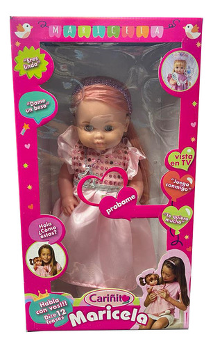 Muñeca Maricela Princesa 6 Frases Cariñito Tm1 825 Ttm