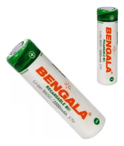 Bateria 18650 Recargable - 3.7v 2200mah - Positivo Plano X2