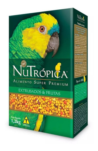 Ração C/ Frutas Nutrópica Para Papagaio 1,2kg