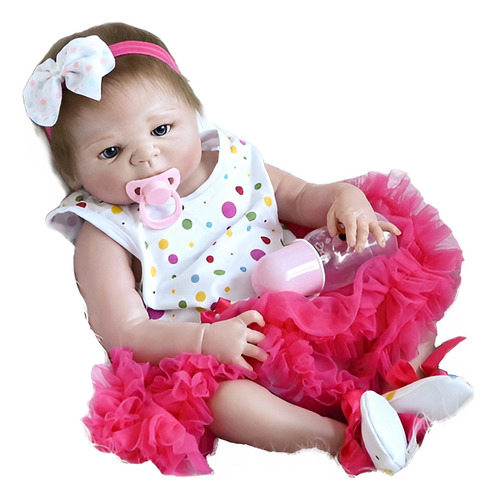 Bebe Reborn Semi Realista Completa Silicona De Vinilo