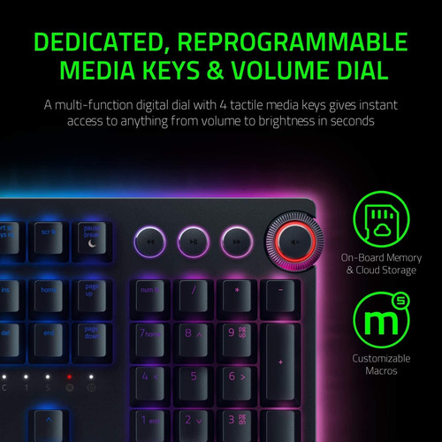 Razer Huntsman Elite Keyboard, Linear Optical Switches