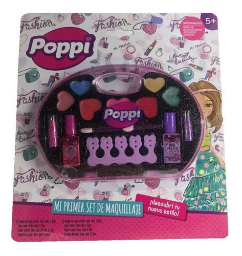 Set Maquillaje + Kit Uñas Decoradas Infantil Juguete Poppi | MercadoLibre