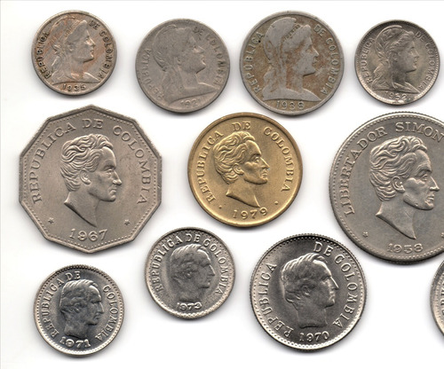 Colección De Monedas De Colombia 20 Diferentes 1921 - 2008