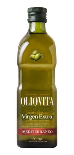 Aceite Oliva Virgen Extra Oliovita Mediterráneo Bot. 500ml