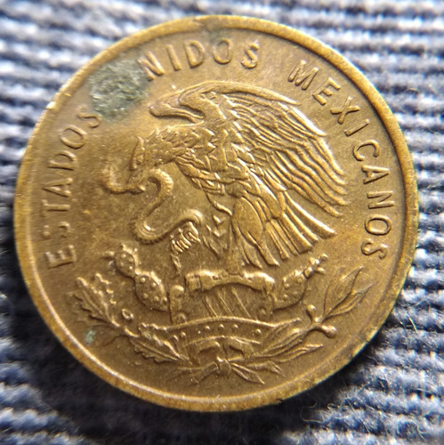 Moneda Un Centavo Espiga 1950, En Bronce 16mm. (Usado)