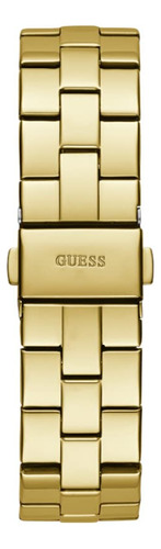 Reloj Guess Para Mujer, Correa Dorada De 34 Mm Y Esfera Turq