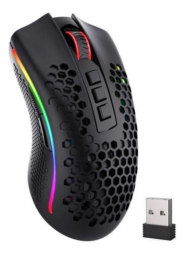 Mouse Gamer Wireless Redragon Storm Pro Black M808 Revogames