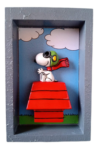 Cuadro Poster Snoopy Charlie Brown Original Artesanal