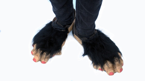 Pies De Chimpancé Mono Disfraz Chango Accesorio Halloween