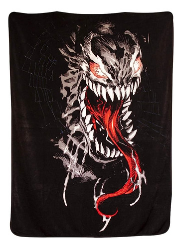 Marvel Venom 60  X45  Manta De Lana - Novedad Para El Hogar 