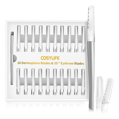 Cosylife Herramienta De Dermaplaning, 20 Recambios De Cuchil