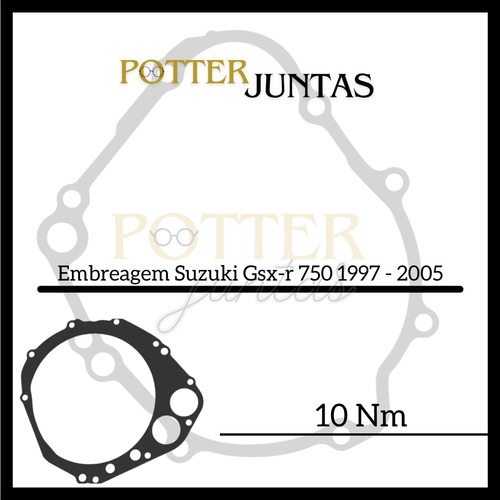 Junta Tampa Embreagem Suzuki Gsx-r Srad 750 1997 - 2005