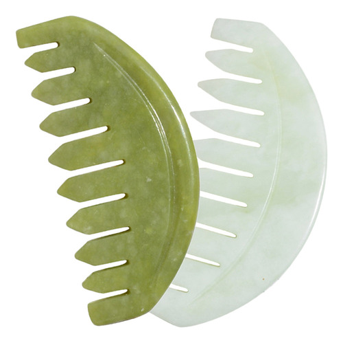 Masajeador Meridians Jade, Peine De Masaje Para Cabello, 2 U