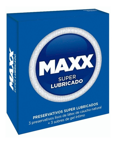Imagen 1 de 10 de Preservativos Maxx Super Lubricado X3 Extra Placentero Suave