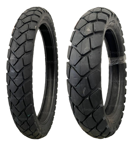 Par Pneu Moto 90/90-21 + 130/80-17 Tourance Metzeler